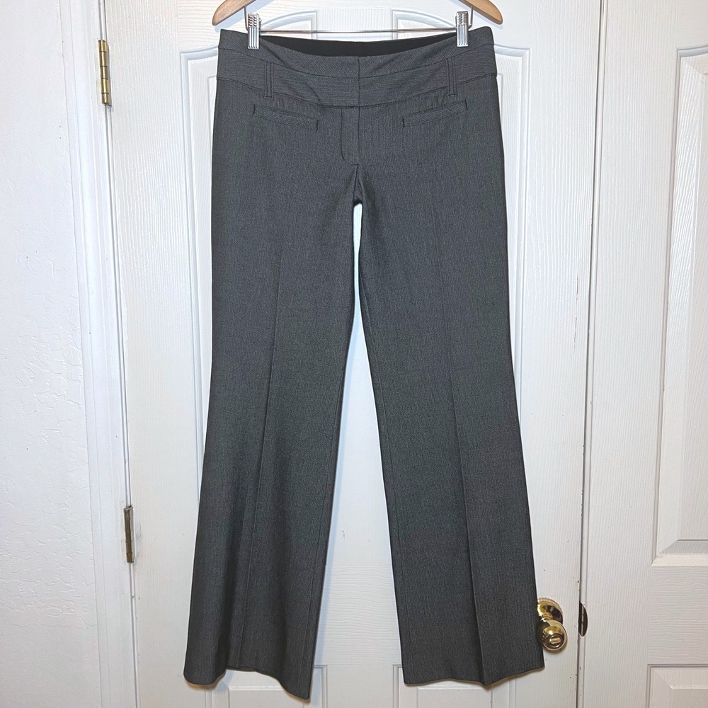 Y2K Express Mid Rise Wide Leg Trousers Business Casual Work Wear Size 6
